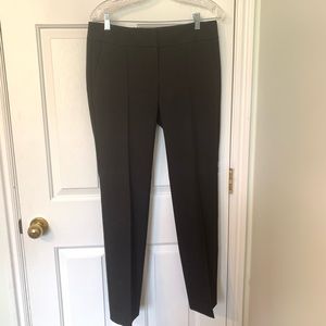 Black LOFT Marissa straight leg ankle pants